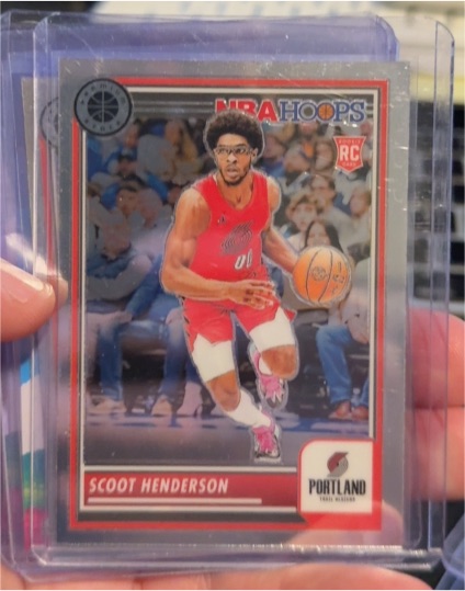 2023-24 Panini NBA Hoops Premium Stock #137 Scoot Henderson — front