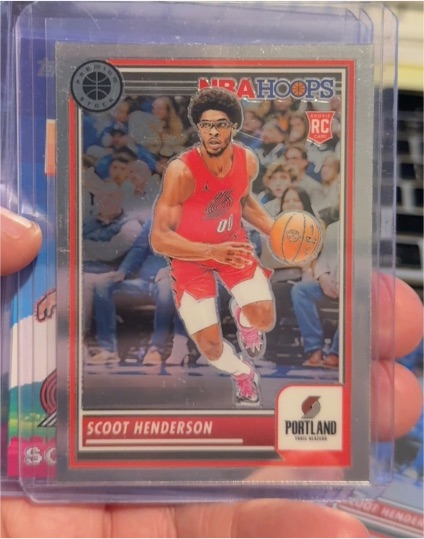 2023-24 Panini NBA Hoops Premium Stock #137 Scoot Henderson — front