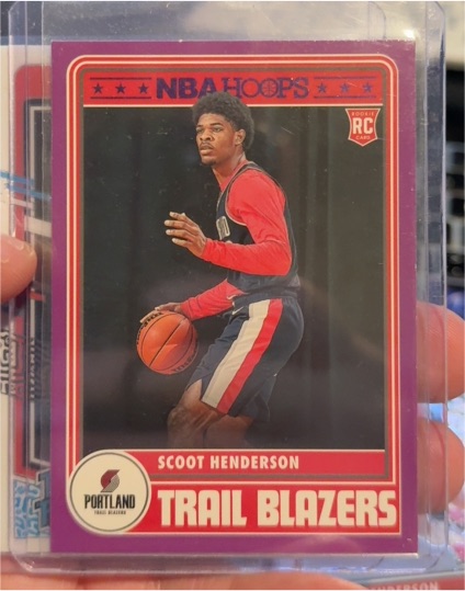 2023-24 Panini NBA Hoops #297 Scoot Henderson — front