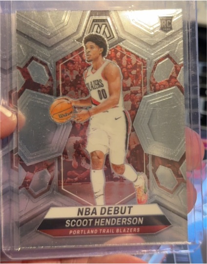 2023-24 Panini Mosaic NBA Debut #255 Scoot Henderson — front