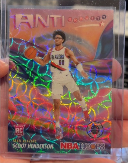 2023-24 Panini NBA Hoops Premium Stock #9 Scoot Henderson Anti Gravity — front