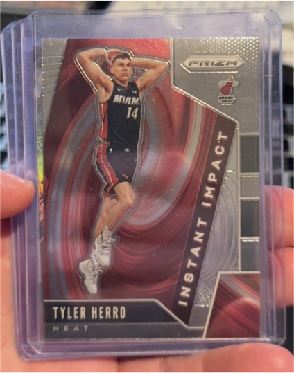 2019-20 Panini Prizm #1 Tyler Herro Instant Impact — front