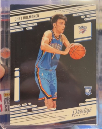 2022-23 Panini Chronicles Prestige #72 Chet Holmgren Rookie Oklahoma City Thunder — front