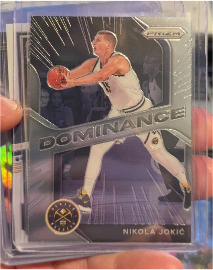2020-21 Panini Prizm #19 Nikola Jokic Dominance — front