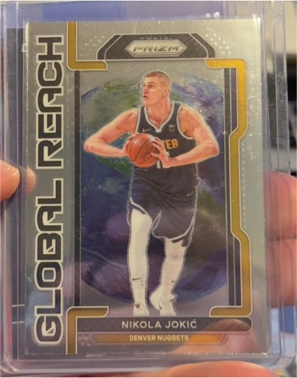 2021-22 Panini Prizm #3 Nikola Jokic Global Reach — front