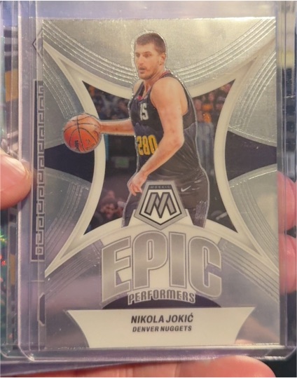 2023-24 Panini Mosaic #15 Nikola Jokic Epic Performers — front