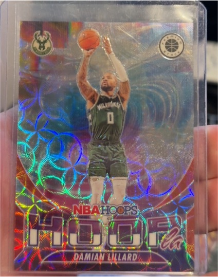 2023-24 Panini NBA Hoops Premium Stock #2 Damian Lillard — front