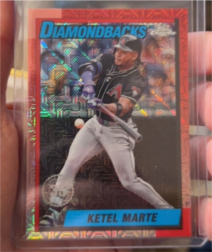 2025 Topps Series 2 1990 Topps Chrome Silver Pack #T90C-103 Ketel Marte — front