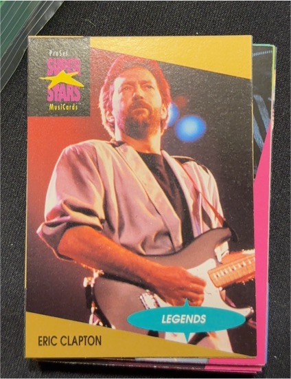 1991 Pro Set SuperStars MusiCards #3 Eric Clapton — front
