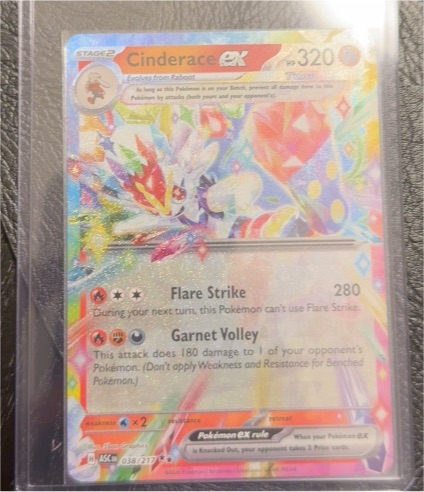 2024 Pokémon TCG Stellar Crown #028 Cinderace ex — front