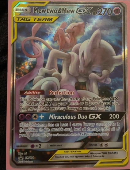 2019 Pokémon SM191 Mewtwo & Mew GX TAG TEAM Promo — front