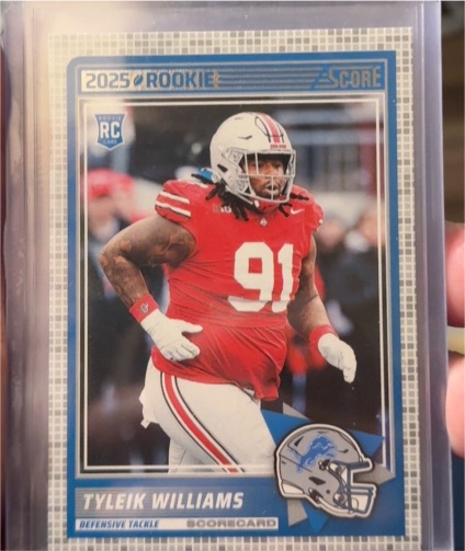 2025 Panini Score #85 Tyleik Williams — front