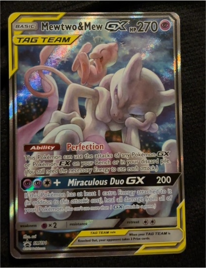 2019 Pokémon TCG #SM191 Mewtwo & Mew GX Tag Team Promo — front