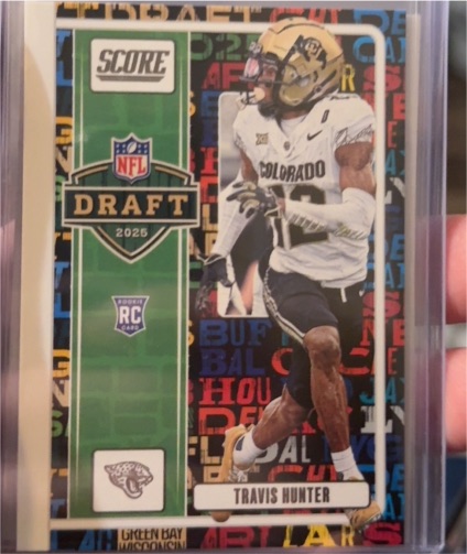2025 Score NFL Draft #11 Travis Hunter — front