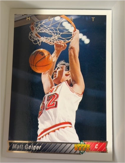 1992-93 Upper Deck #381 Matt Geiger — front