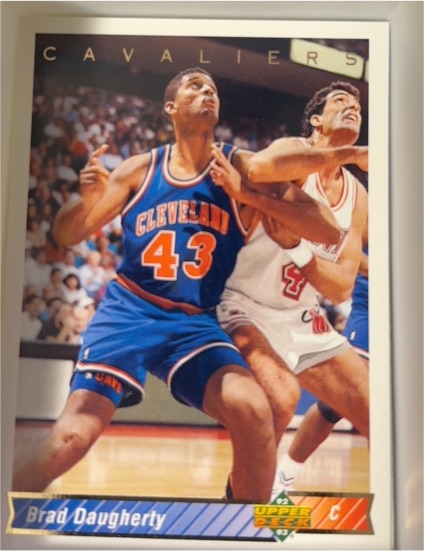 1992-93 Upper Deck #247 Brad Daugherty Cleveland Cavaliers — front