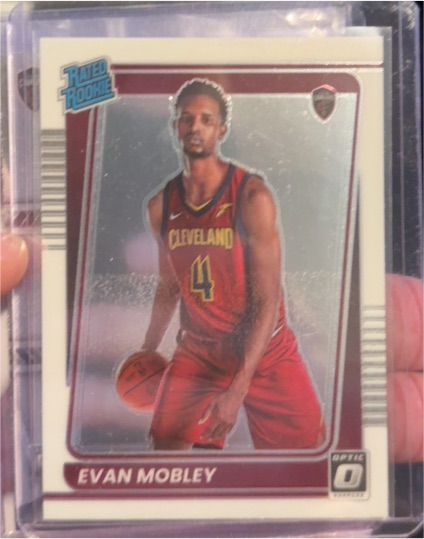 2021-22 Panini Donruss Optic #175 Evan Mobley Rated Rookie Cleveland Cavaliers — front
