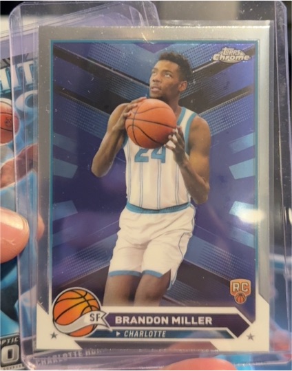 2023-24 Topps Chrome #127 Brandon Miller Rookie Card — front