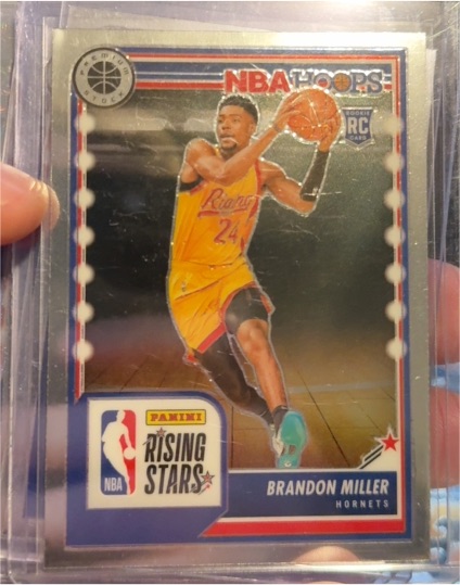 2023-24 NBA Hoops Premium Stock #298 Brandon Miller Rising Stars — front