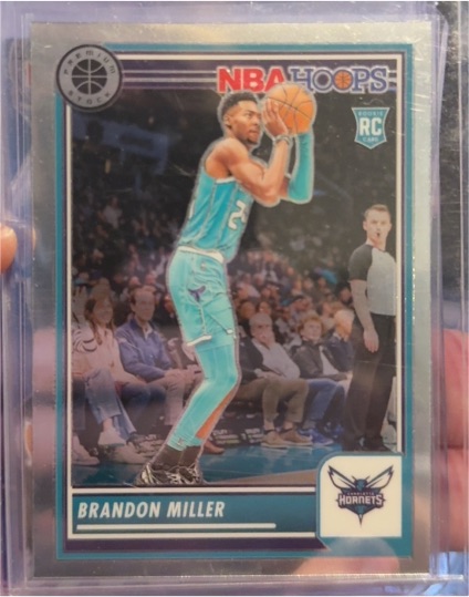 2023-24 Panini NBA Hoops Premium Stock #245 Brandon Miller — front