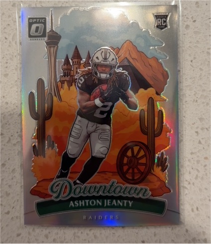 2025 Panini Donruss Optic #11 Ashton Jeanty Downtown — front