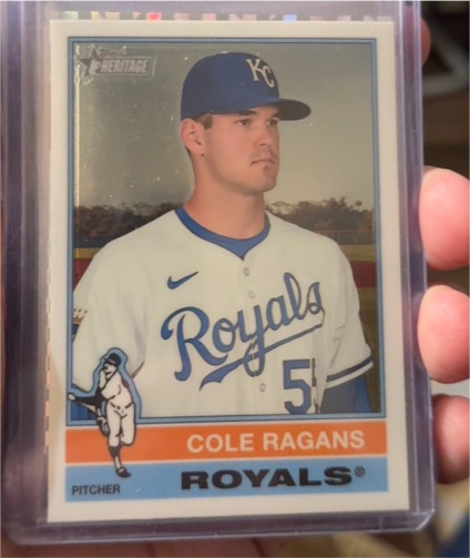 2025 Topps Heritage #187 Cole Ragans — front