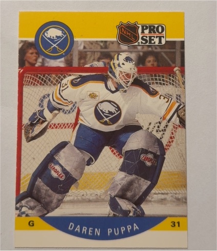1990-91 Pro Set #27 Daren Puppa — front