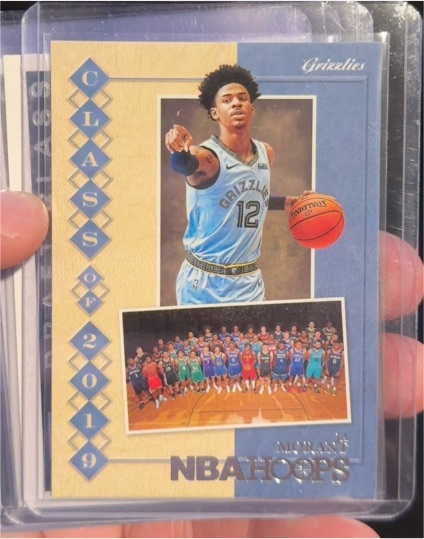 2019-20 Panini NBA Hoops #9 Ja Morant Class of 2019 Rookie Card — front