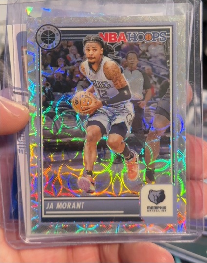 2023-24 Panini NBA Hoops Premium Stock #102 Ja Morant — front