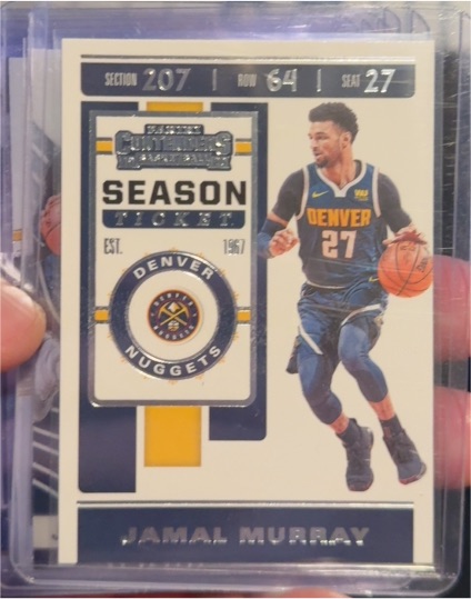 2019-20 Panini Contenders Season Ticket #39 Jamal Murray — front