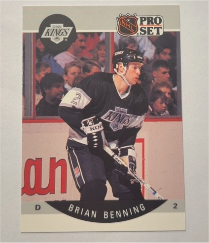 1990-91 Pro Set #114 Brian Benning — front