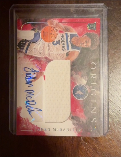 2020-21 Panini Origins #RJA-MCD Jaden McDaniels — front