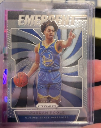 2019-20 Panini Prizm #4 Jordan Poole — front