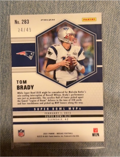 2021 Panini Mosaic #283 Tom Brady — front