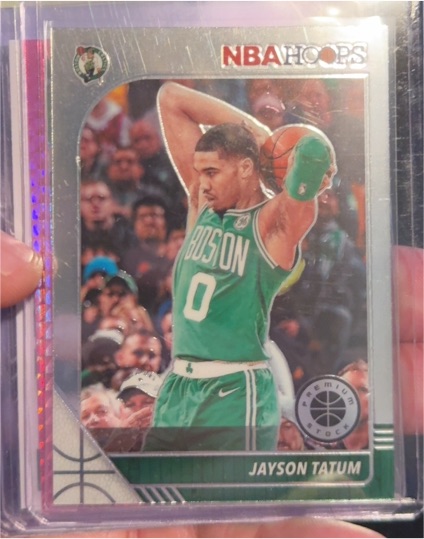 2019-20 Panini NBA Hoops Premium Stock #6 Jayson Tatum — front