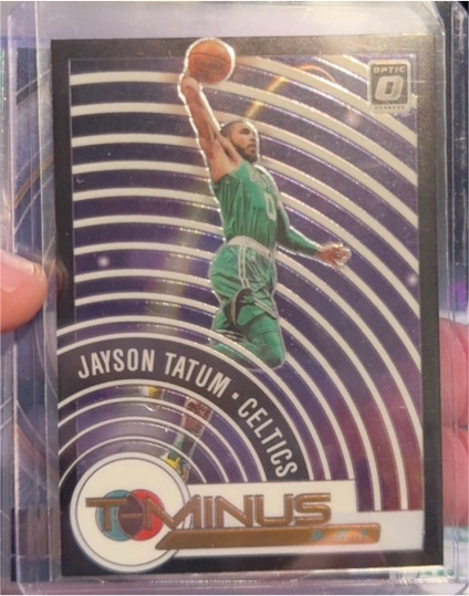 2020-21 Panini Donruss Optic #11 Jayson Tatum T-Minus — front