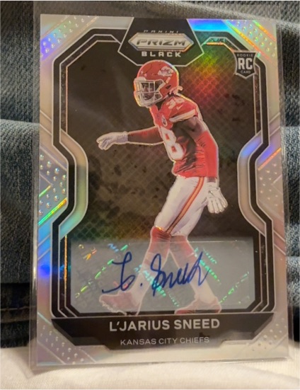 2020 Panini Chronicles Prizm Black #PB-24 L'Jarius Sneed — front
