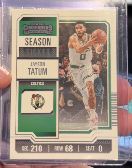 2023-24 Panini Contenders Season Ticket #77 Jayson Tatum — front