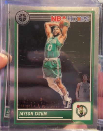 2023-24 Panini NBA Hoops Premium Stock #9 Jayson Tatum — front