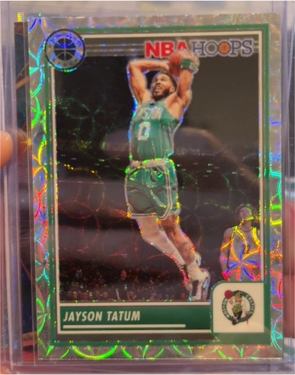 2023-24 Panini NBA Hoops Premium Stock #265 Jayson Tatum — front