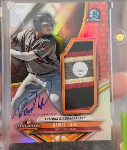 2017 Bowman Chrome 2016 AFL Fall Stars #AFL-DL Dawel Lugo — front