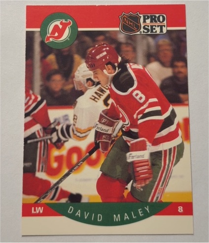 1990-91 Pro Set #171 David Maley — front
