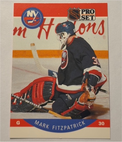 1990-91 Pro Set #181 Mark Fitzpatrick — front