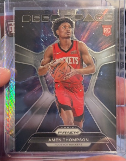 2023-24 Panini Prizm #4 Amen Thompson Deep Space — front