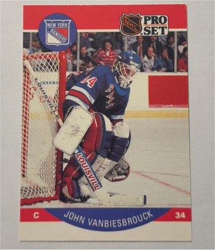 1990-91 Pro Set #209 John Vanbiesbrouck — front