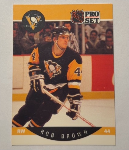1990-91 Pro Set #229 Rob Brown — front