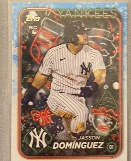 2024 Topps Holiday #H75 Jasson Domínguez — front