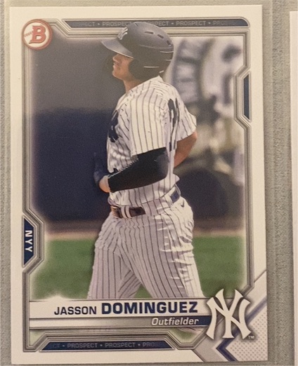 2021 Bowman 1st Edition #BP-13 Jasson Dominguez — front