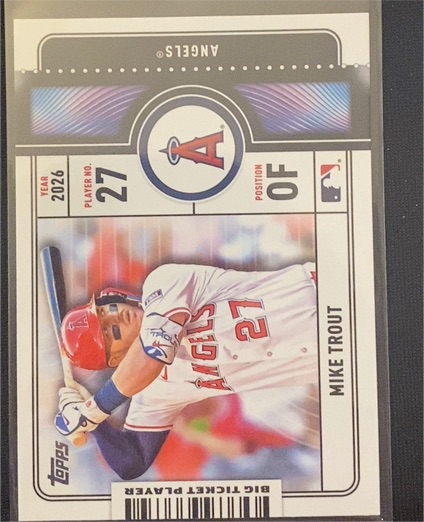 2026 Topps Series 1 #BTP-1 Mike Trout — front