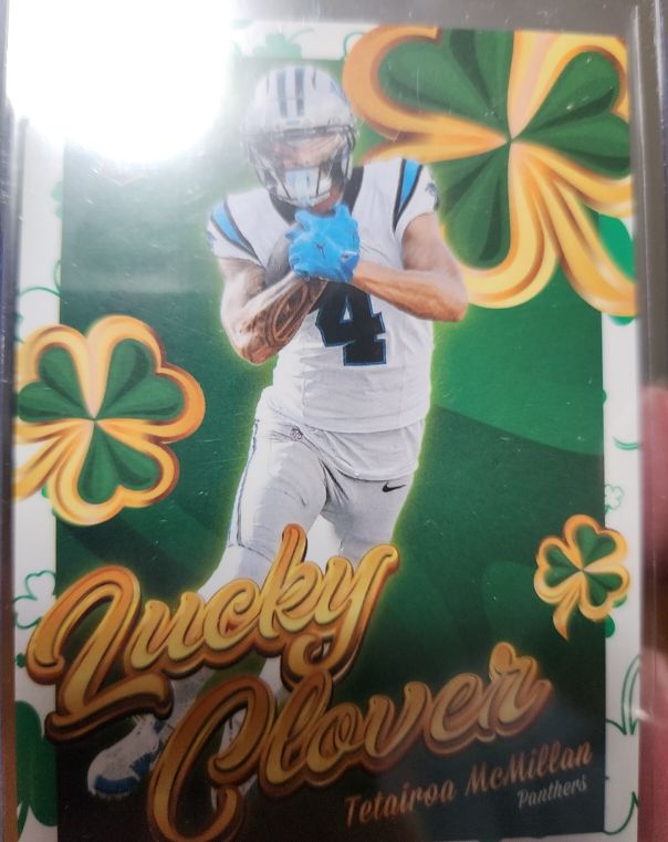 2025 Panini Instant #17 Tetairoa McMillan Lucky Clover — front
